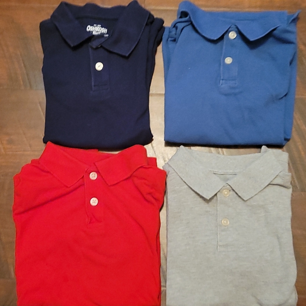 FOUR size 7 pole shirts